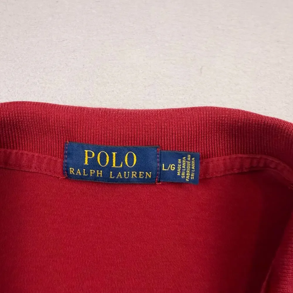 Polo Ralph Lauren Red Polo Shirt L